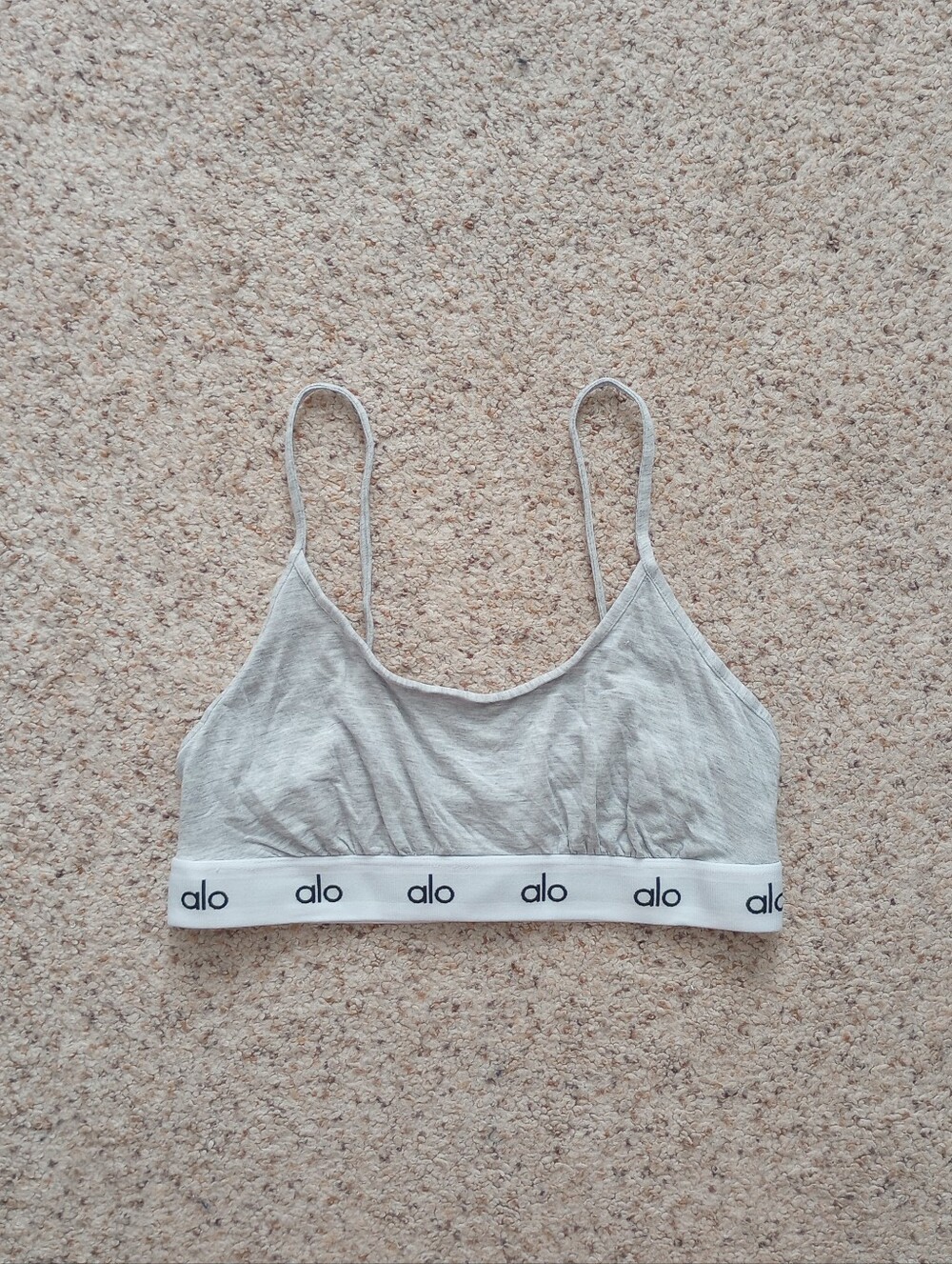 Alo Grey Bra Gym Activewear Workout Loungewear